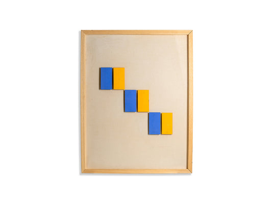 Collage bleu et jaune